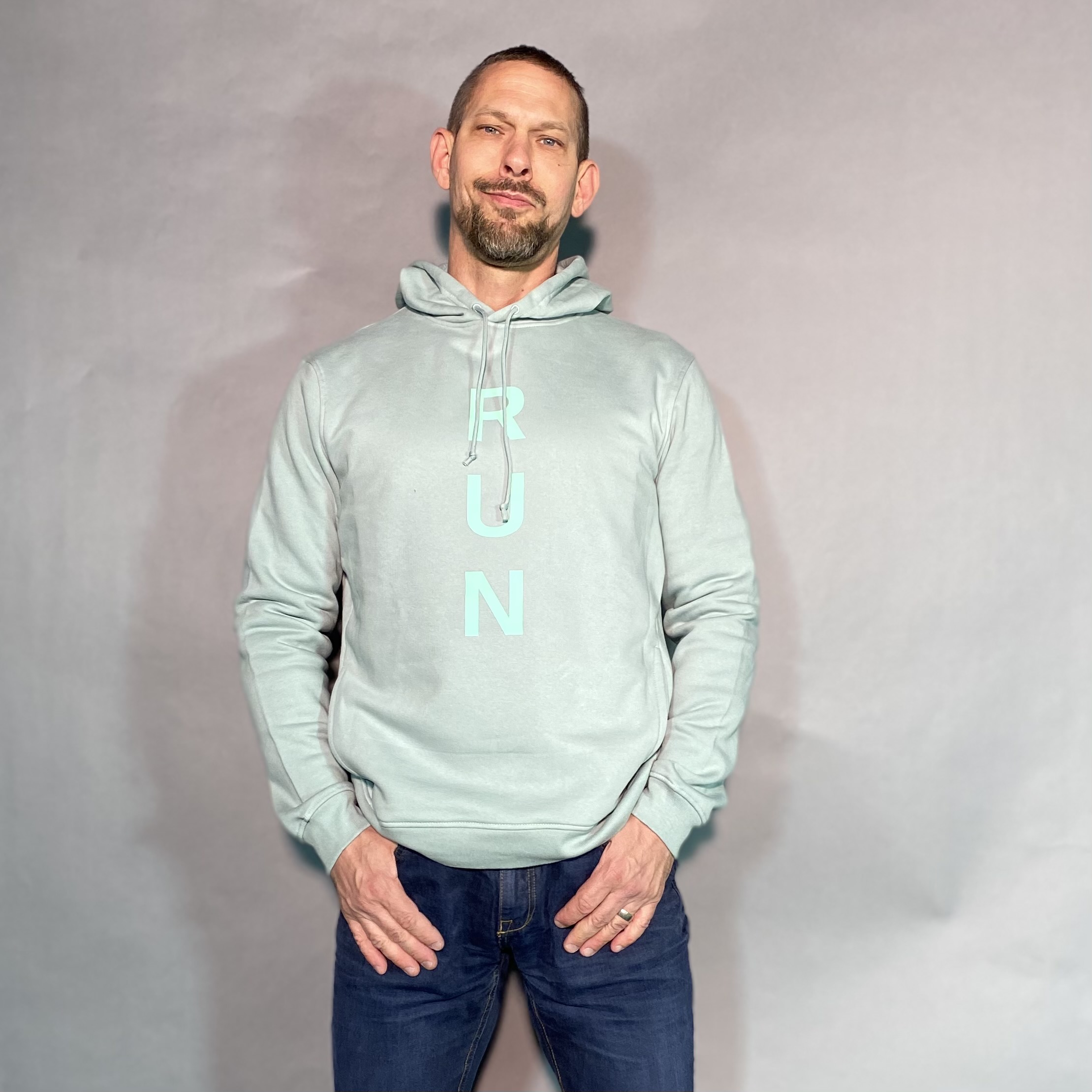 Hoodie Männer RUN – Bild 2