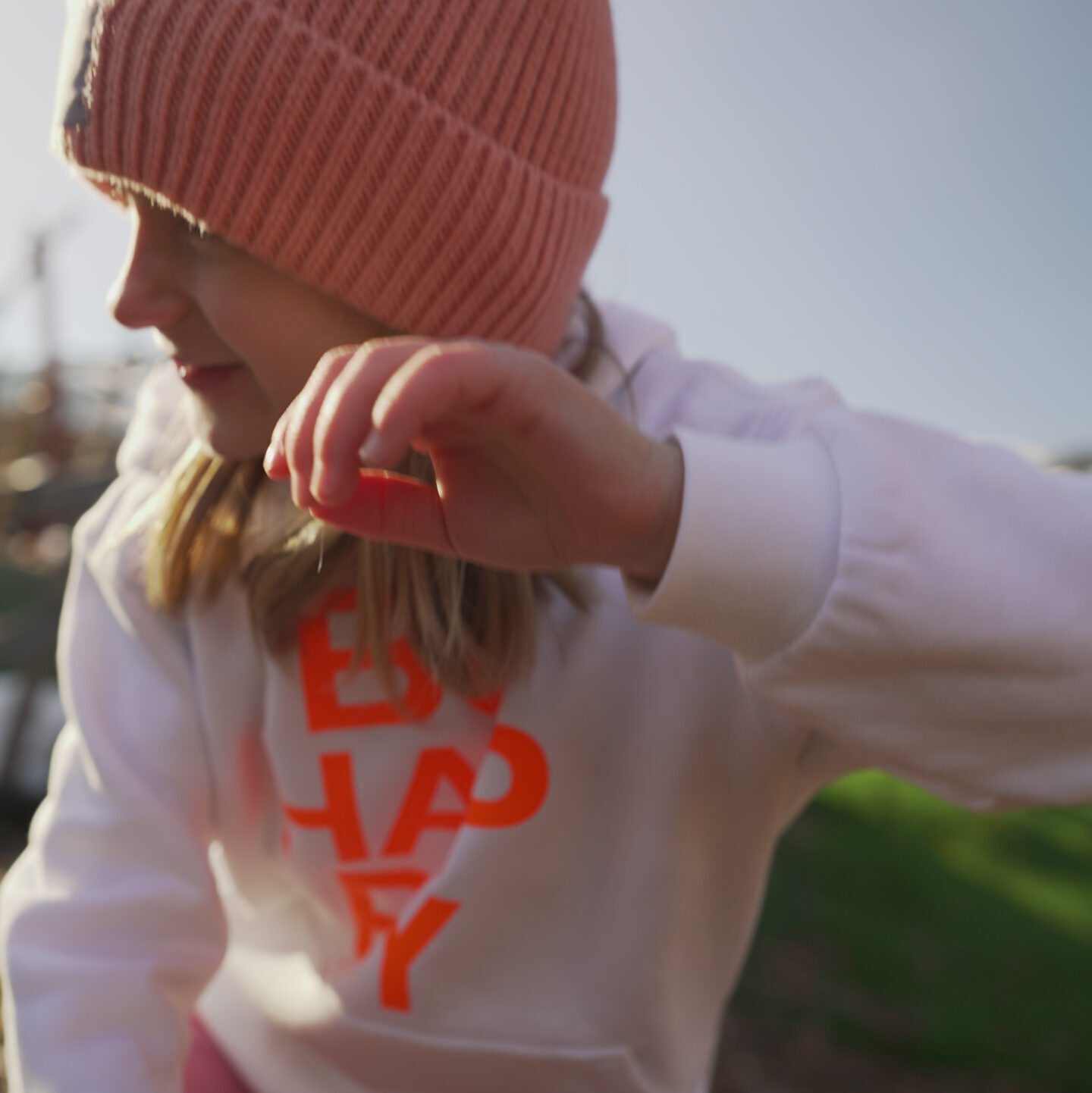 Hoodie Kids BE HAPPY – Bild 4