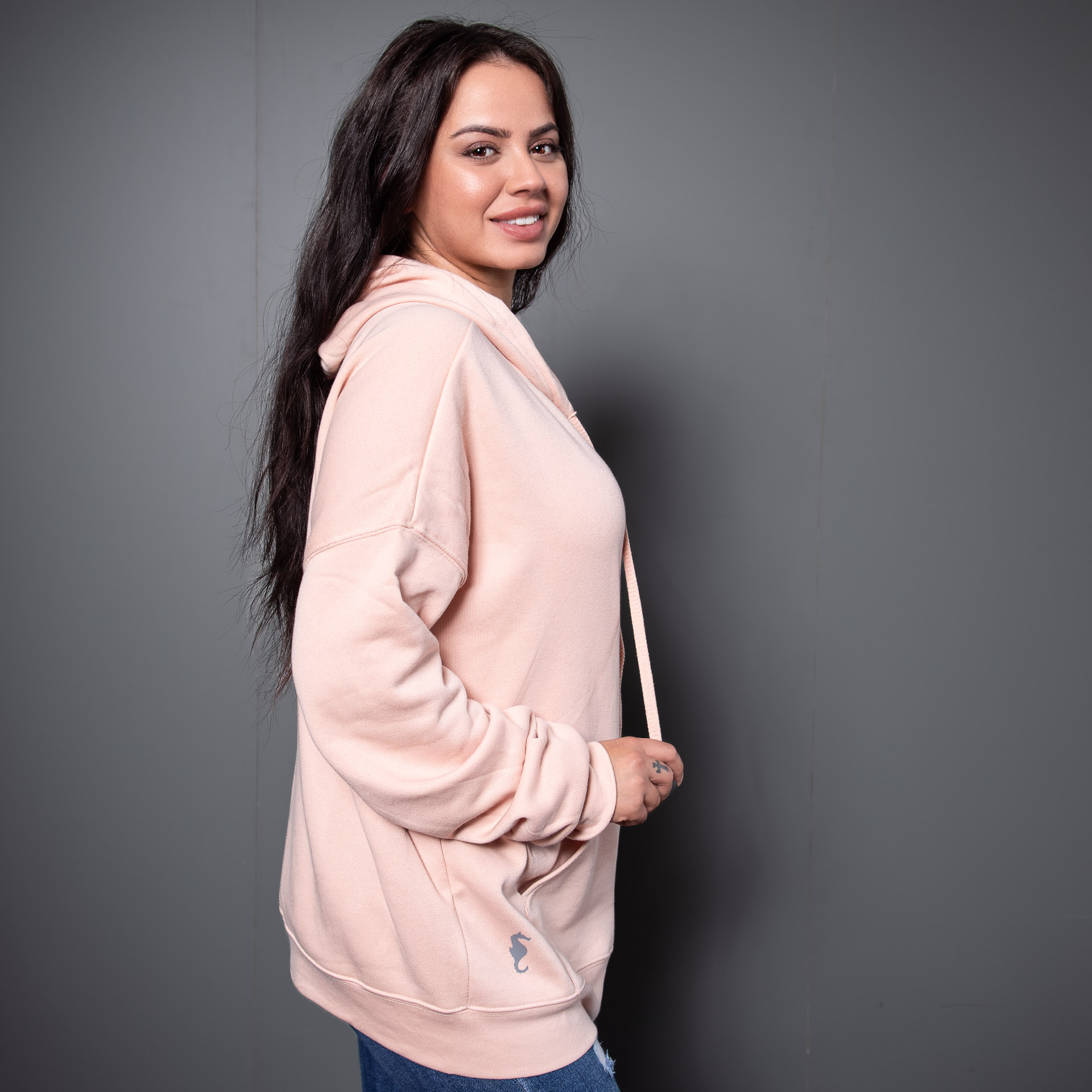 Hoodie Oversize in verschiedenen Farben und Aufdrucken – Bild 6