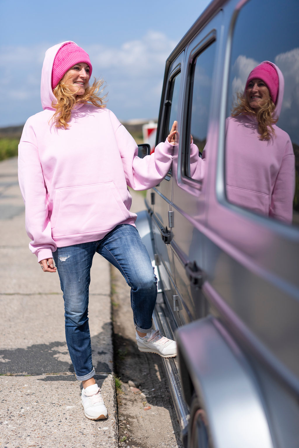 Hoodie Luisa LOVE PEACE REPEAT – Bild 3